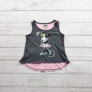 Disney Artist Collection Girls Minnie Mouse Tank Top Sleeveless Shirt M